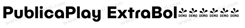 PublicaPlay ExtraBol字体转换